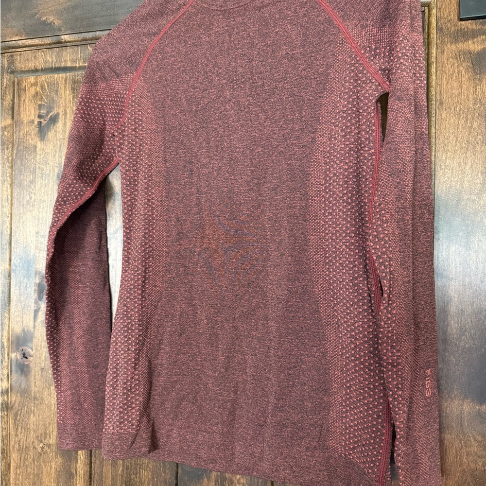 Figs Seamless Maroon Top